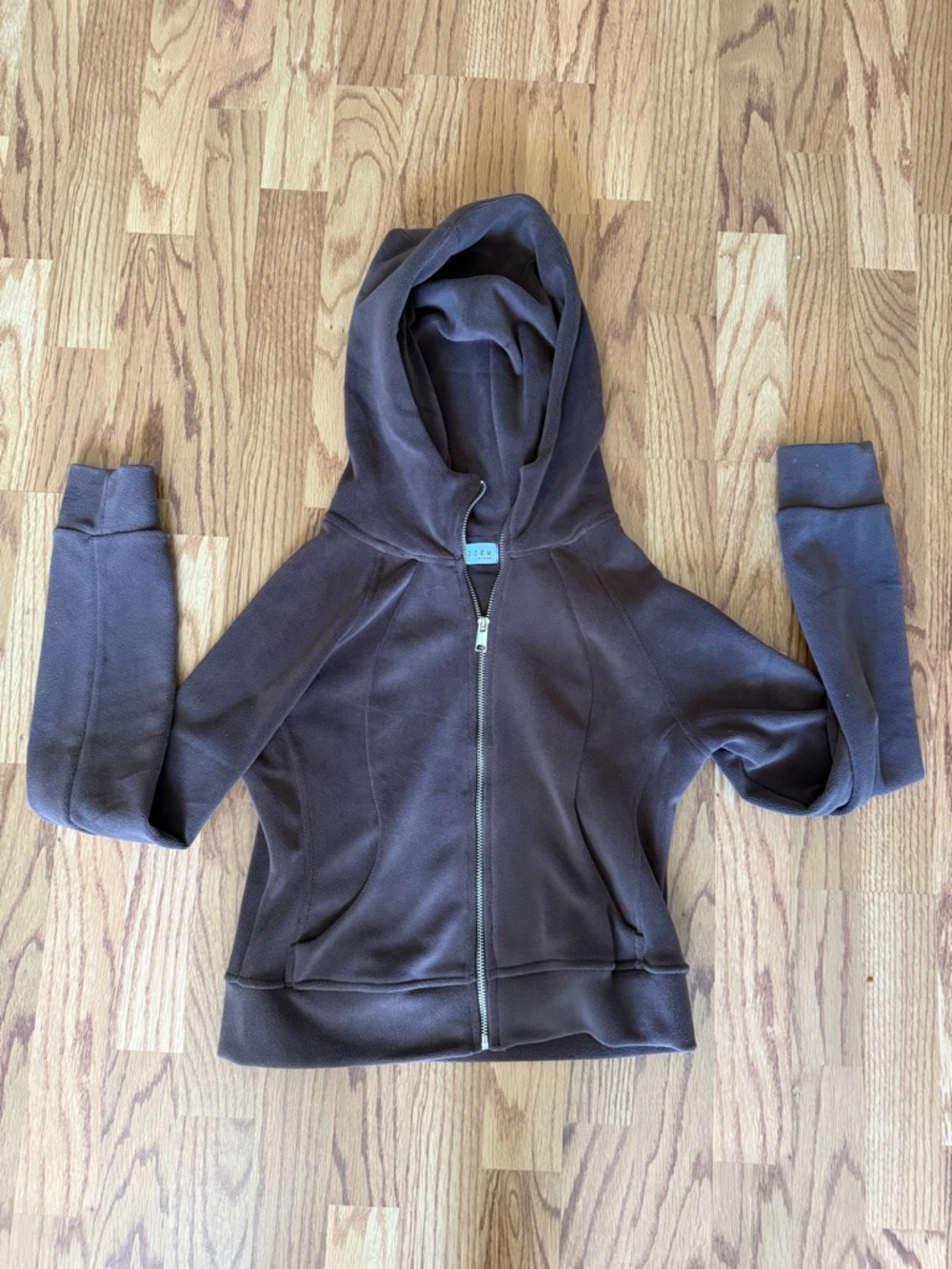 Love Poem Women's Brown Full-Zip Hooded Zip-Up